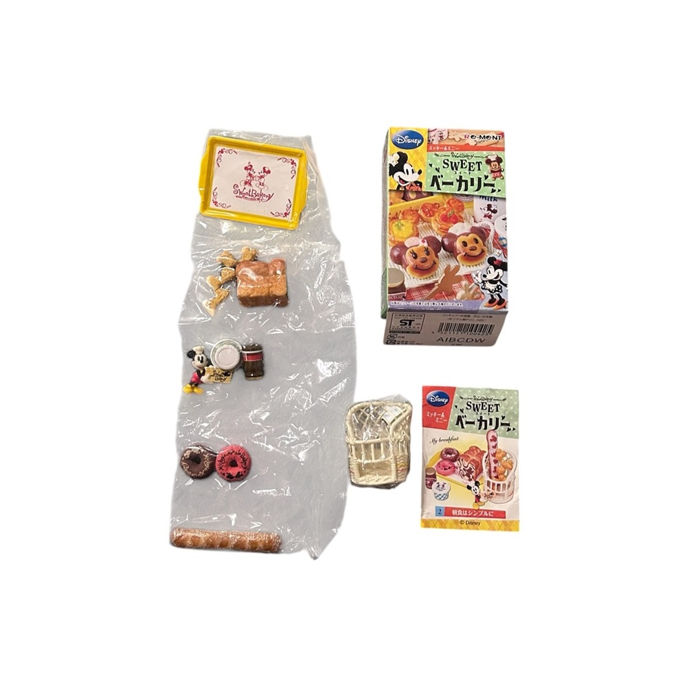 Re-Ment Disney Mickey & Minnie Sweet Bakery Miniatures Set 2 Breakfast is Simple